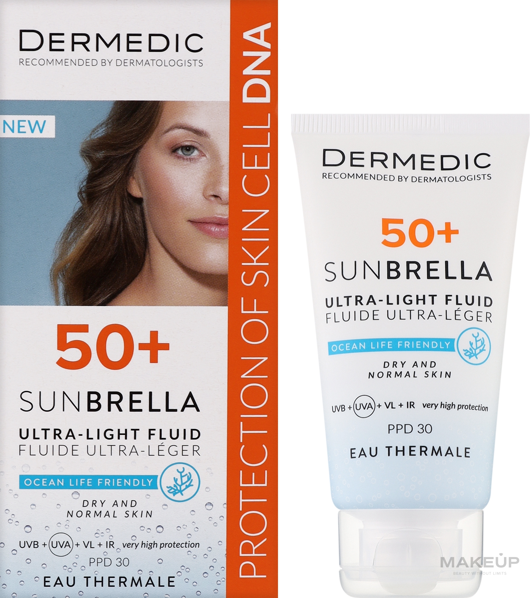 Ultra-Lightweight Protective Cream SPF 50+ for Dry & Normal Skin