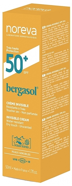 NOREVA BERGASOL Invisible Sun Cream SPF50+ 50ml