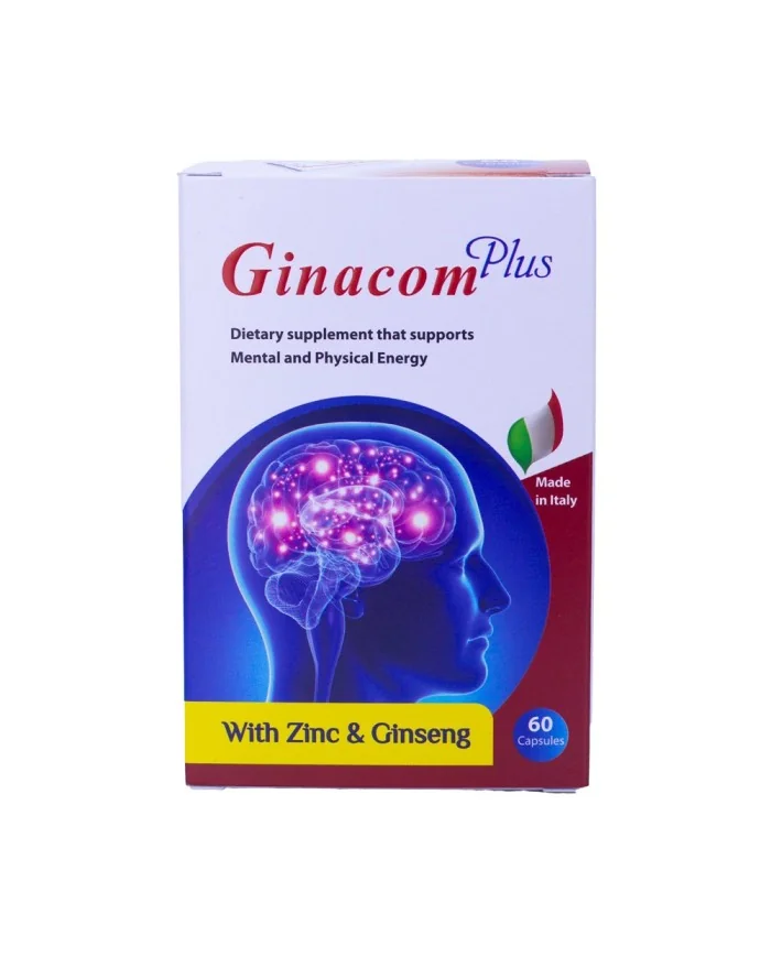 Ginacom Plus Tablets (60 Tablets) – Memory, Focus & Energy Support Formula