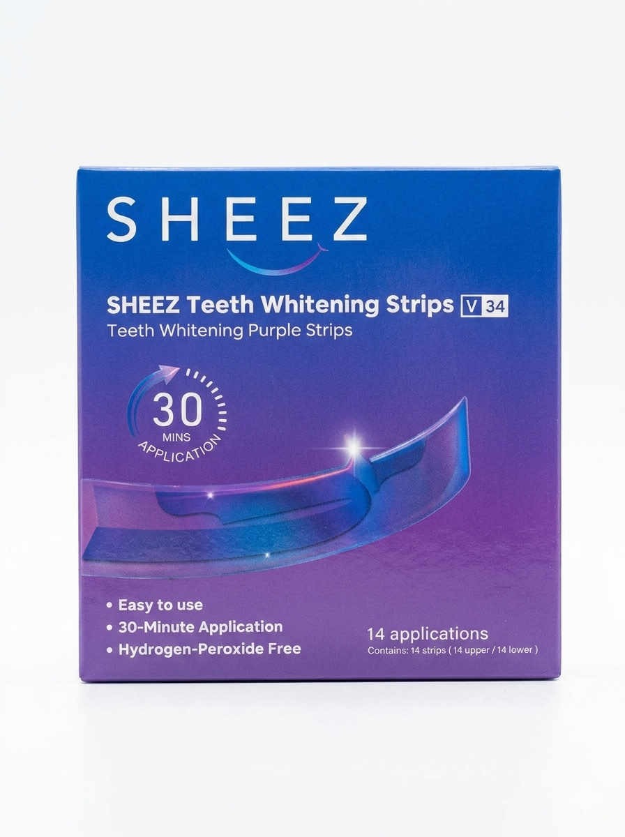 SHEEZ teeth whitening strips 14 applications
