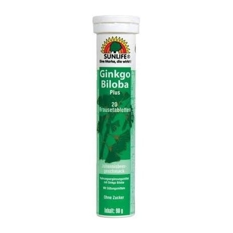 Sunlife Ginkgo Biloba 20 Effervescent Tablets