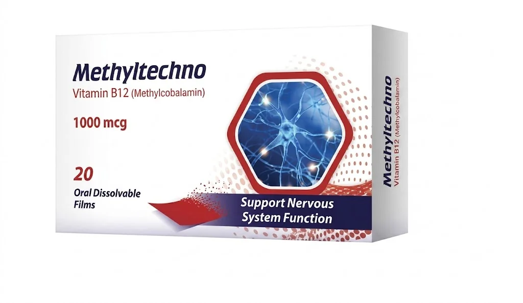 Methyltechno Vitamin B12 1000mcg 20 Oral Dissolvable Films